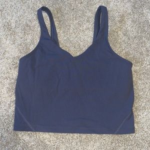 Cropped athletic tank top
